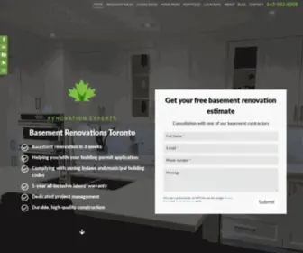 Maplereno.com(Basement Finishing & Basement Renovations Toronto) Screenshot