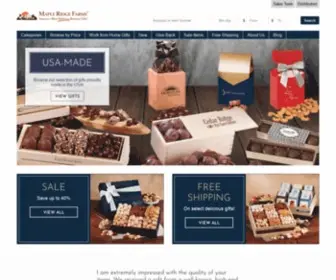 Mapleridge.com(Gourmet Food Gifts and Baskets) Screenshot