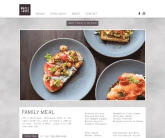 Maplerosecafe.com(Maple & Rose) Screenshot
