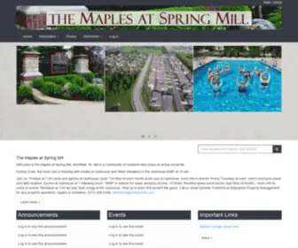 Maplesatspringmill.org(The Maples at Spring Mill) Screenshot