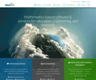 Maplesoft.com(Software for Mathematics) Screenshot
