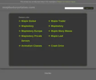 Maplestorystatus.com(MapleStory Status) Screenshot