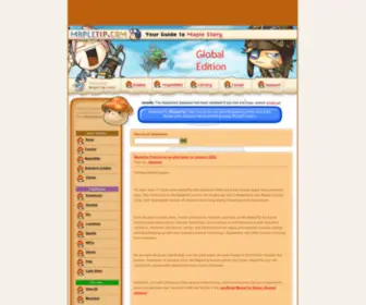 Mapletip.com(And Blog) Screenshot