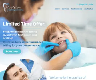 Mapletondental.com(Mapleton Dental) Screenshot