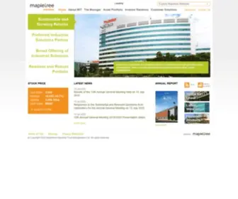 Mapletreeindustrialtrust.com(Mapletree Industrial Trust ) Screenshot