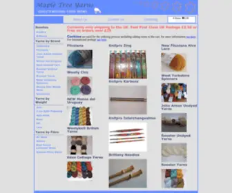 Mapletreeyarns.co.uk(Maple Tree Yarns) Screenshot