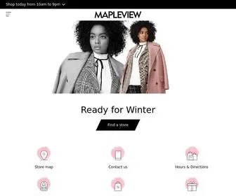 Mapleviewcentre.com(Over 150 stores) Screenshot