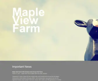 Mapleviewfarm.com(Maple View Farm) Screenshot