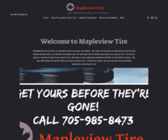 Mapleviewtire.com(Tires Barrie) Screenshot