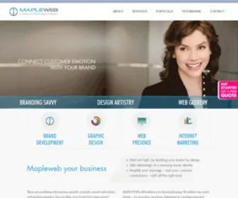 Mapleweb.ca(Vancouver Web Design and Web Development) Screenshot