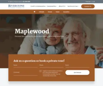 Maplewoodretirement.com(Retirement Community in Ottawa) Screenshot