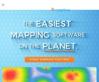 Mapline.com(Create a Map from Excel Spreadsheet Data) Screenshot