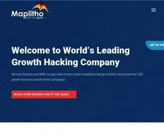 Maplitho.com(Maplitho is a leading growth hacking marketing agency which) Screenshot