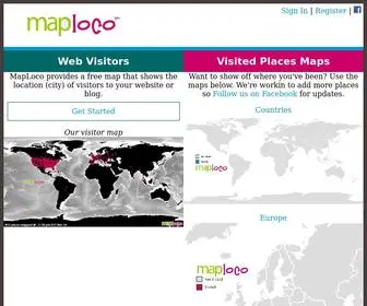 Maploco.com(Web Visitor Map) Screenshot