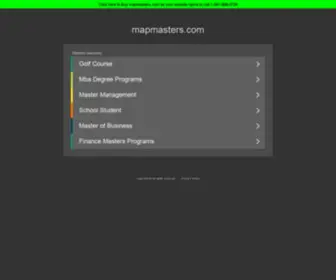 Mapmasters.com(The Leading Map Master Site on the Net) Screenshot