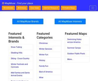 Mapmuse.com(Top Seasonal Places of Interest) Screenshot