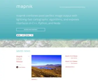 Mapnik.org(The core of geospatial visualization & processing) Screenshot