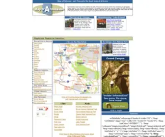 Mapofarizona.net(Map of Arizona) Screenshot