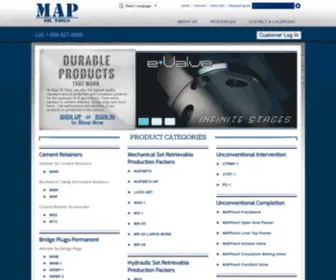 Mapoiltools.com(MAP Oil Tools) Screenshot