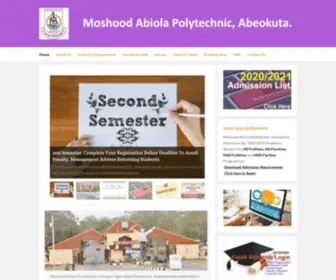 Mapoly.edu.ng(Moshood Abiola Polytechnic) Screenshot