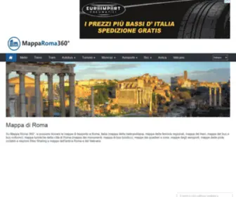 Mapparoma360.it(Mappa di trasporti pubblici e cartina turistica di Roma (Italia)) Screenshot