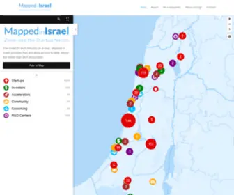 Mappedinisrael.com(Mapped in Israel) Screenshot