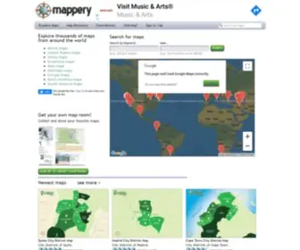 Mappery.com(Real life map collection) Screenshot