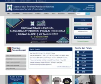 Mappi.or.id(Masyarakat Profesi Penilai Indonesia) Screenshot