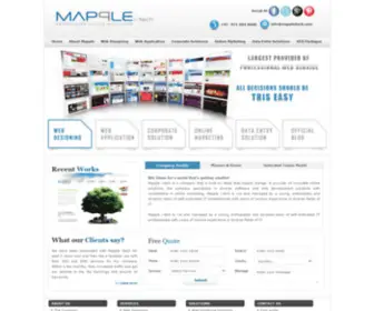 Mappleitech.com(Web Development Company India) Screenshot