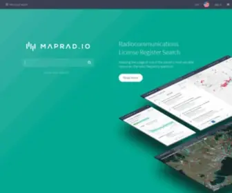 Maprad.io(Radiocomms Register Search Tool) Screenshot