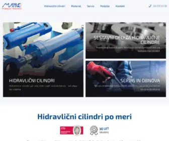 Mapro.si(Hidravlični cilindri in njihovi sestavni deli) Screenshot