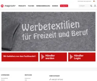 Maprom.de(Werbetextilien für Freizeit und Beruf) Screenshot
