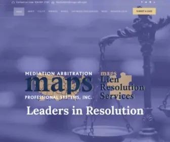 Maps-ADR.com(Mediation Arbitration Professional Systems) Screenshot