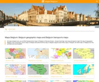 Maps-Belgium.com(Belgium maps. Belgium map. Map of Belgium Western Europe) Screenshot