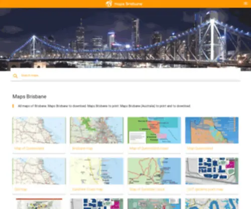 Maps-Brisbane.com(Maps Brisbane (Australia)) Screenshot