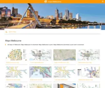 Maps-Melbourne.com(Maps Melbourne (Australia)) Screenshot