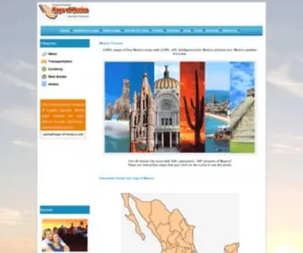 Maps-OF-Mexico.com(Map of Mexico Directory) Screenshot