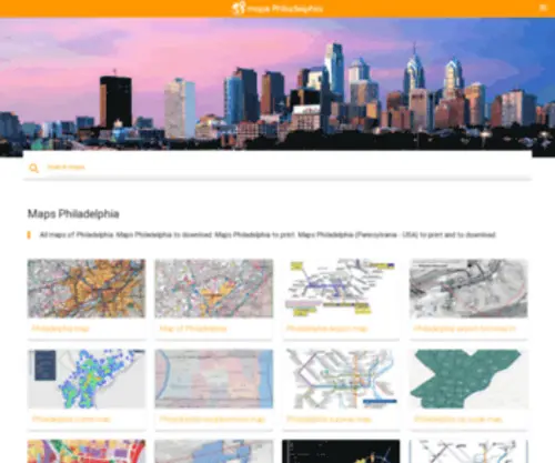 Maps-Philadelphia.com(Maps Philadelphia) Screenshot