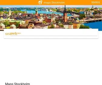 Maps-Stockholm.com(Stockholm maps. Stockholm map. Map of Stockholm Södermanland and Uppland) Screenshot