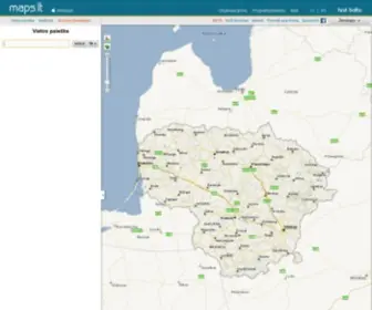 Maps.lt(Yra Interneto žemėlapių svetainė) Screenshot