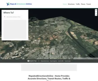 Mapsanddirectionsonline.com(Thank you for visiting us) Screenshot