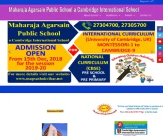 Mapsashokvihar.net(MAHARAJA AGARSAIN PUBLIC SCHOOL ashok vihar) Screenshot