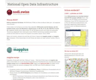 Mapserver.ch(National Open Data Infrastructure) Screenshot