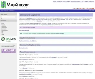 Mapserver.org(MapServer 7.4.3 documentation) Screenshot