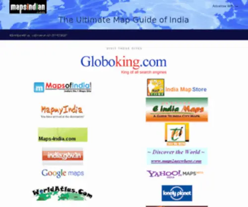 Mapsindian.com(Maps of India) Screenshot