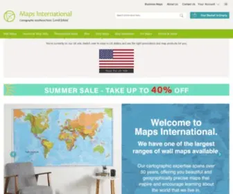 Mapsinternational.co.uk(Buy Wall Maps from Maps International Map Shop) Screenshot
