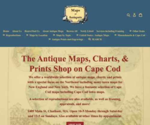Mapsofantiquity.com(Maps of Antiquity) Screenshot