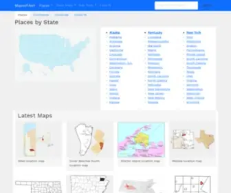 Mapsof.net(A collection of world) Screenshot