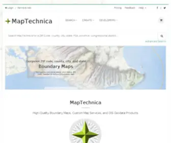 Maptechnica.com(Free Mapping Tools and Map Tile Sets) Screenshot