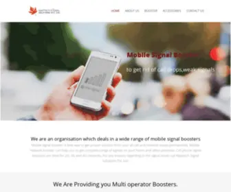 Maptechsignalssolution.com(Signal boosters) Screenshot